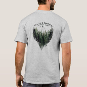 Bankhead nationaler WaldWatercolor Treeline T-Shirt