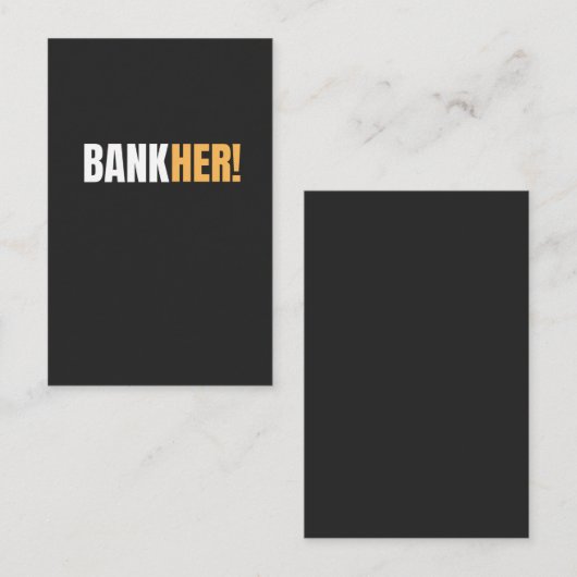 BANKHER! TERMINKARTE (Vorne/Hinten)