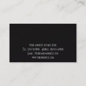 Bankkarte Visitenkarte (Rückseite)