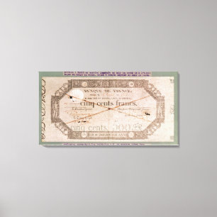 Banknote für 500 Franken vom 24. Keim Leinwanddruck