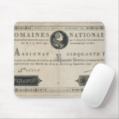 Banknote mit 50 Livren, am 29. Oktober 1790 Mousepad (Mit Mouse)
