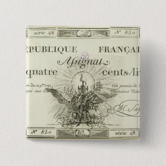 Banknote mit vierhundert Livren, am 21. September Button (Vorderseite)