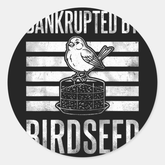 Bankrott Runder Aufkleber (Vorderseite)