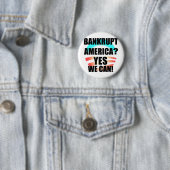 Bankrottes Amerika? Button (Beispiel)