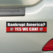 Bankrottes Amerika? Ja können wir! Autoaufkleber (Auf Auto)