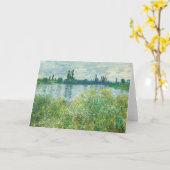 Banks of the Seine River by Monet Karte (Gelbe Blume)