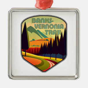 Banks-Vernonia Wanderweg Oregon Farben Ornament Aus Metall