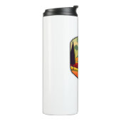 Banks-Vernonia Wanderweg Oregon Farben Thermosbecher (Nach links gedreht)