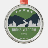 Banks-Vernonia-Weg Ornament Aus Metall (Vorne)