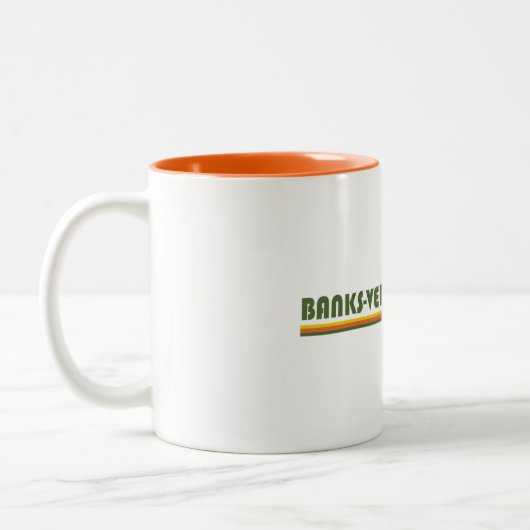 Banks-Vernonia-Weg Zweifarbige Tasse (Links)