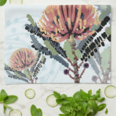 Banksia-Blüten-Libellen-Kunst Geschirrtuch (Gefaltet)