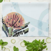 Banksia-Blüten-Libellen-Kunst Geschirrtuch (Gefaltet)