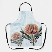 Banksia-Blüten-Libellen-Kunst Schürze (Vorderseite)