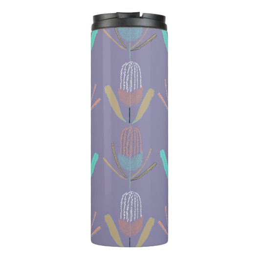 Banksia Flieder Thermosbecher (Rückseite)