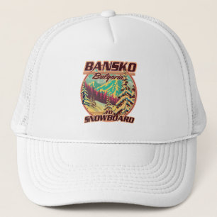 Bankso Bulgarien zum Snowboard Logo Truckerkappe