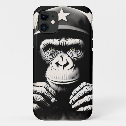 Banksy DJ Monkey Gorilla Case-Mate iPhone Hülle (Rückseite)