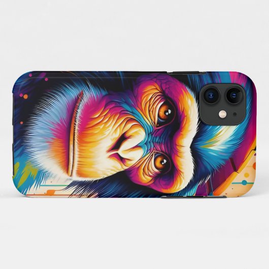 Banksy DJ Monkey Gorilla Case-Mate iPhone Hülle (Rückseite (Horizontal))