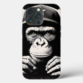Banksy DJ Monkey Gorilla Case-Mate iPhone Hülle (Rückseite)