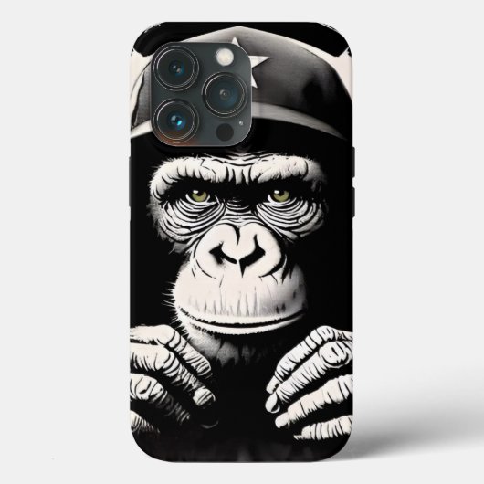 Banksy DJ Monkey Gorilla Case-Mate iPhone Hülle (Rückseite)