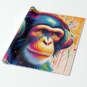 Banksy DJ Monkey Gorilla Geschenkpapier (Ungerollt)