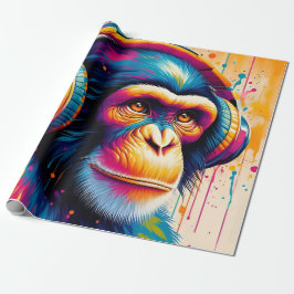 Banksy DJ Monkey Gorilla Geschenkpapier