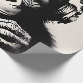 Banksy DJ Monkey Gorilla Geschenkpapier (Ecke)