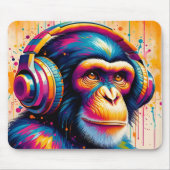 Banksy DJ Monkey Gorilla Mousepad (Vorne)