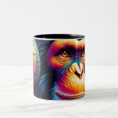 Banksy DJ Monkey Gorilla Zweifarbige Tasse (Mittel)