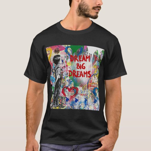 Banksy Dream Big Dreams Active T-Shirt (Vorderseite)