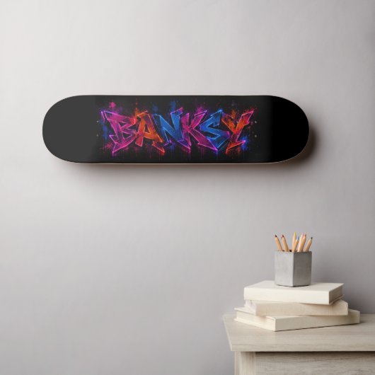 Banksy Kunst Skateboard (Wandkunst (Horz))
