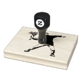 Banksy-Liebe ist in der Luft Blume werfen halftone Gummistempel (Stempel)