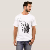 Banksy Soldier Peace Tauben Hipster Männer Frauen T-Shirt (Vorne ganz)