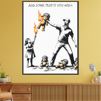 Banksy-Stil humorvoller russischer Bär