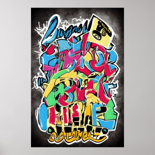 Banksy Style Street Art: Ein lustiges, Cooles und Poster (Vorne)