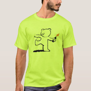 Banksy Teddybär-Bomber T-Shirt
