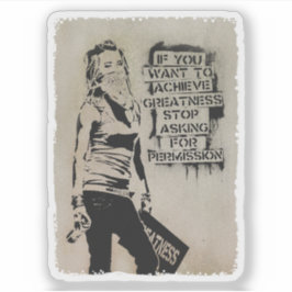 Banksy Wenn Sie gewollt, um Größe HD zu erreichen Aufkleber