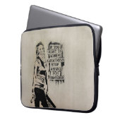 Banksy Wenn Sie gewollt, um Größe zu erreichen Laptopschutzhülle (Vorderseite Links)