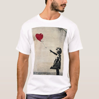 Banksy's Girl mit einem roten Ballon T-Shirt