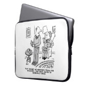 Banktelefone, die Geld fragte Laptopschutzhülle (Vorderseite Links)