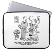 Banktelefone, die Geld fragte Laptopschutzhülle (Vorderseite)