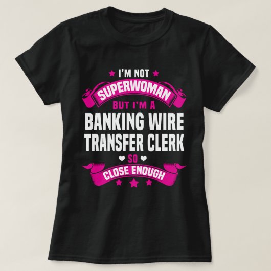 Banküberweisungsbeamte T-Shirt (Design vorne)