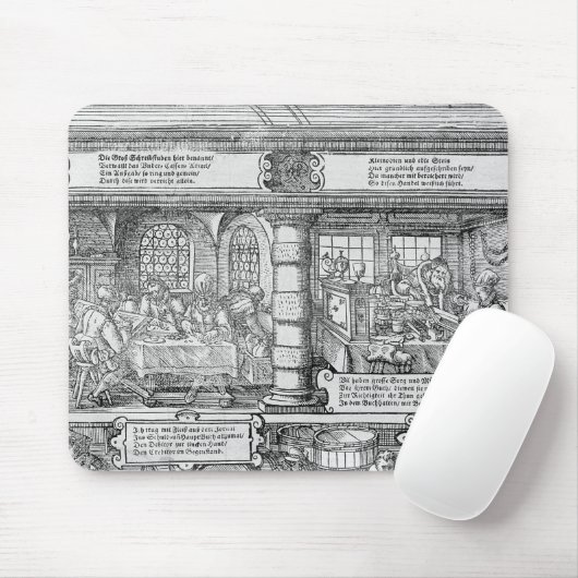 Bankwesen-Szene Mousepad (Mit Mouse)