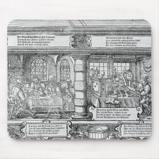 Bankwesen-Szene Mousepad (Vorne)