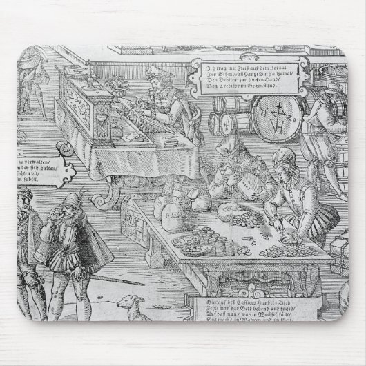 Bankwesen-Szene Mousepad (Vorne)