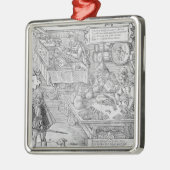 Bankwesen-Szene Ornament Aus Metall (Links)