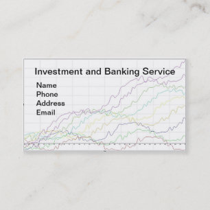 Bankwesen und Anlageberatungsdienste Visitenkarte