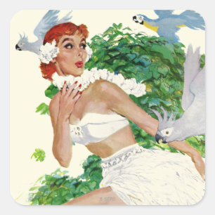 Bann der Inseln Quadratischer Aufkleber