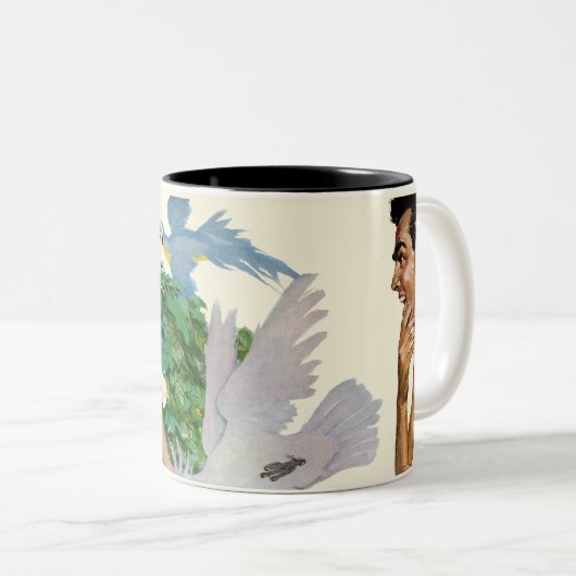 Bann der Inseln Zweifarbige Tasse (VorderseiteRechts)