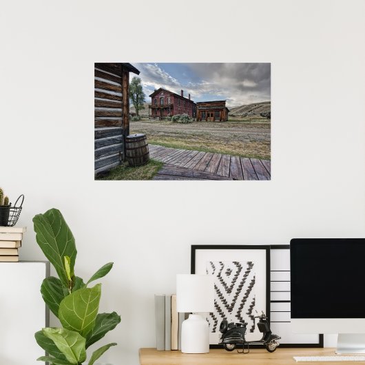 Bannack Ghost Town Mainstreet 2 - Montana Poster (Heimbüro)