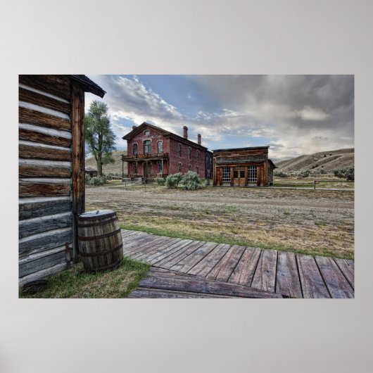 Bannack Ghost Town Mainstreet 2 - Montana Poster (Vorne)